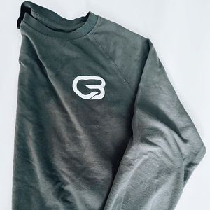 Cyclebar charcoal, clay colored, long sleeve